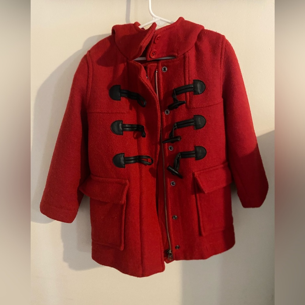 Red gap duffle coat size xs